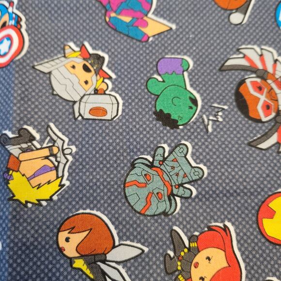 Marvel Team Impact Fabric 1 Yd x 44" Avengers Superhero Cotton Springs Blue - Picture 13 of 16